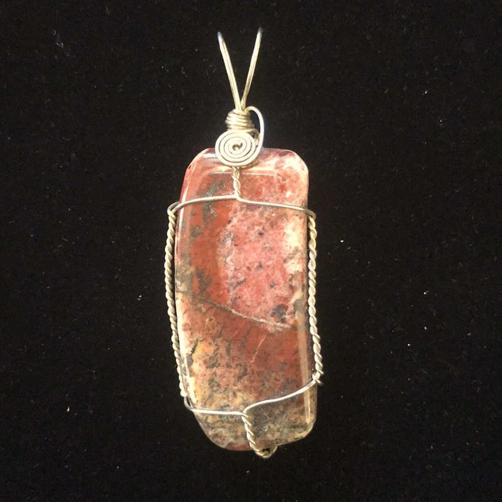 Unique Boho Pendant *Sterling Silver Wrap *Hand Crafted *NEW